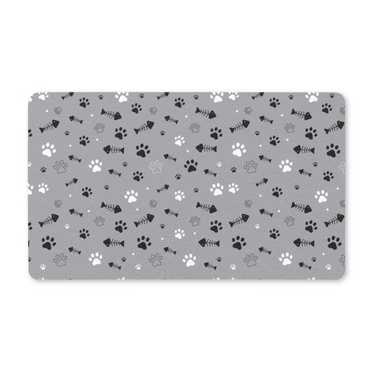 Pet Paw Print Doormat