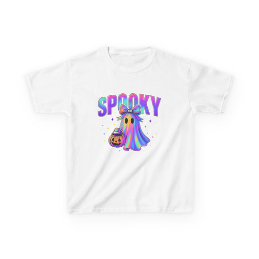 Kids "Spooky" Rainbow Ghost Tee