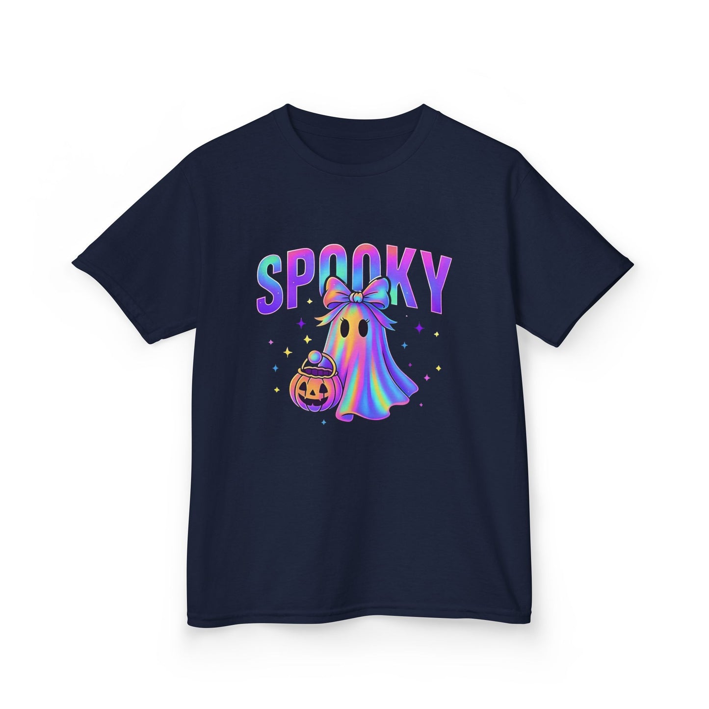 Kids "Spooky" Rainbow Ghost Tee