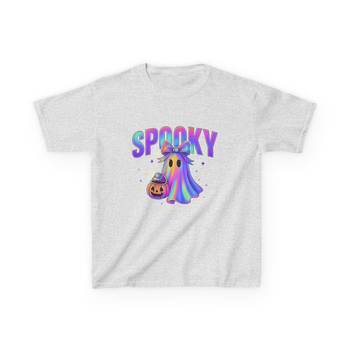 Kids "Spooky" Rainbow Ghost Tee