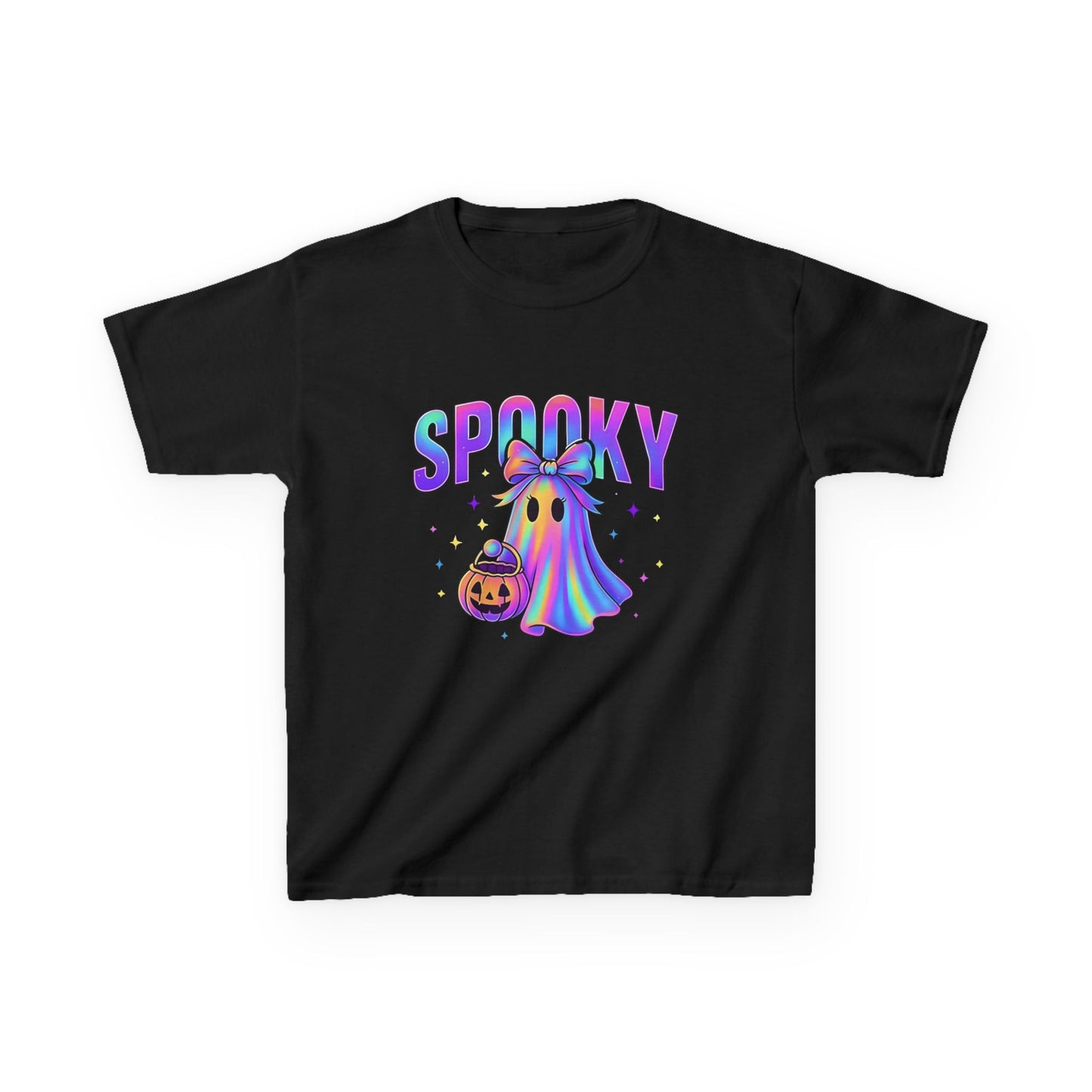 Kids "Spooky" Rainbow Ghost Tee