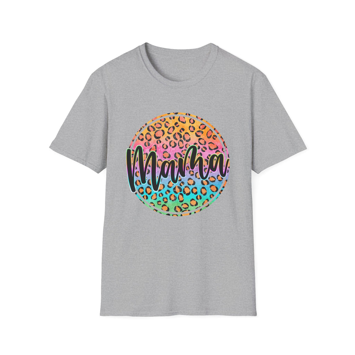 Mama Leopard Rainbow Tee