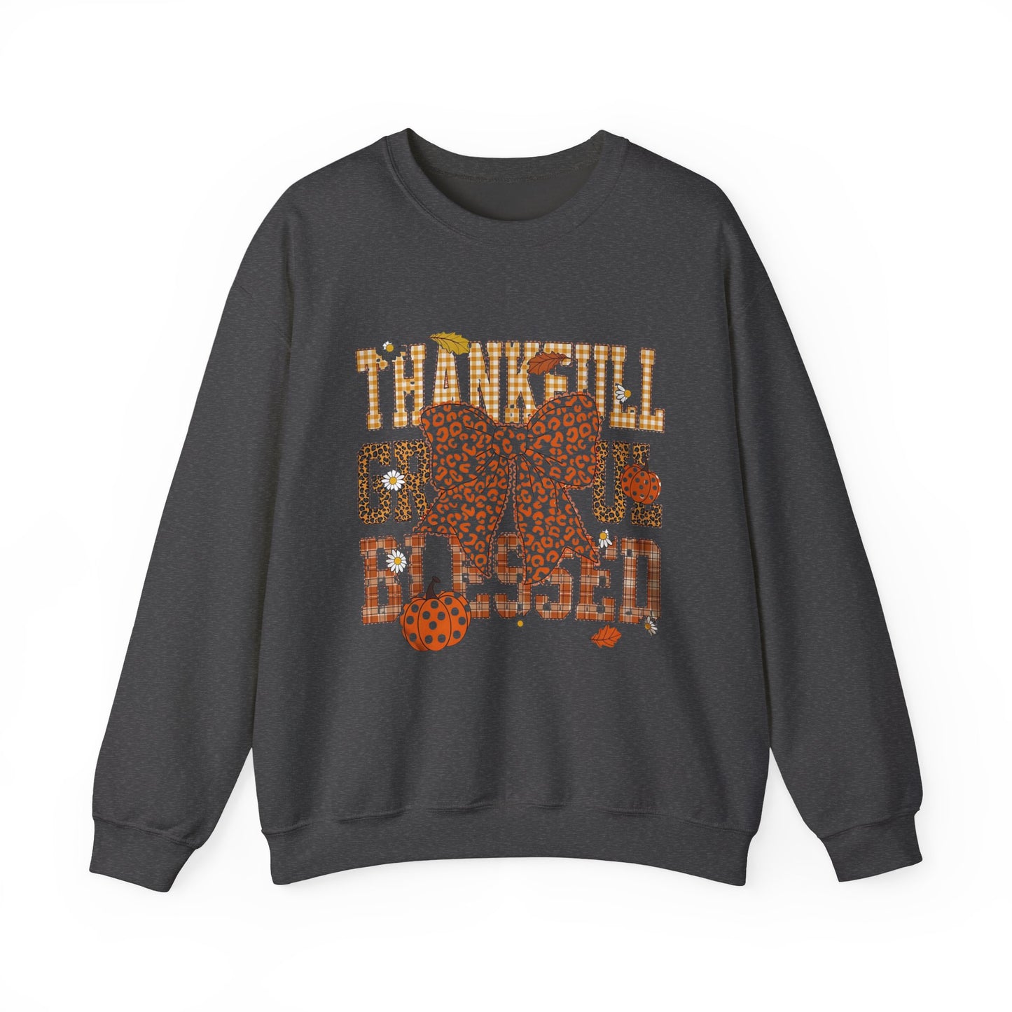 Thankful Grateful Blessed Fall Bow