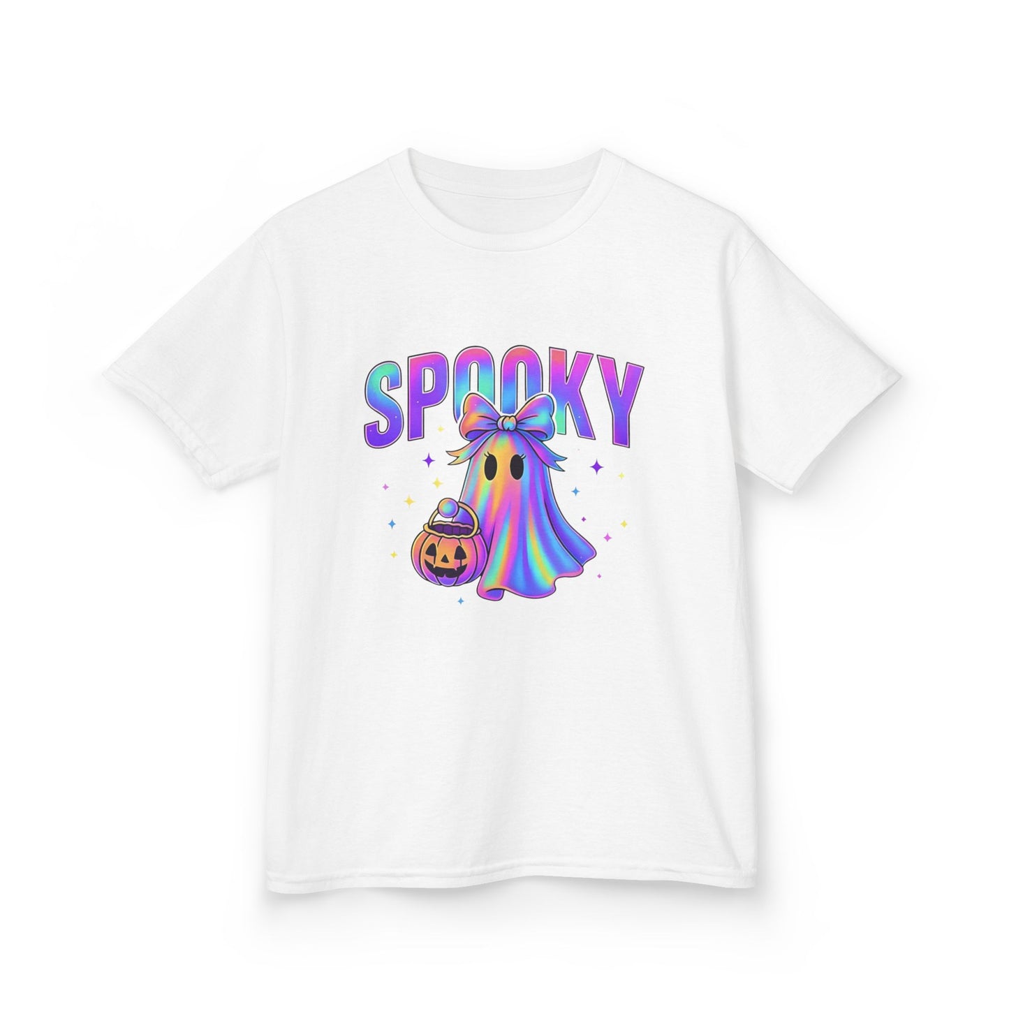 Kids "Spooky" Rainbow Ghost Tee