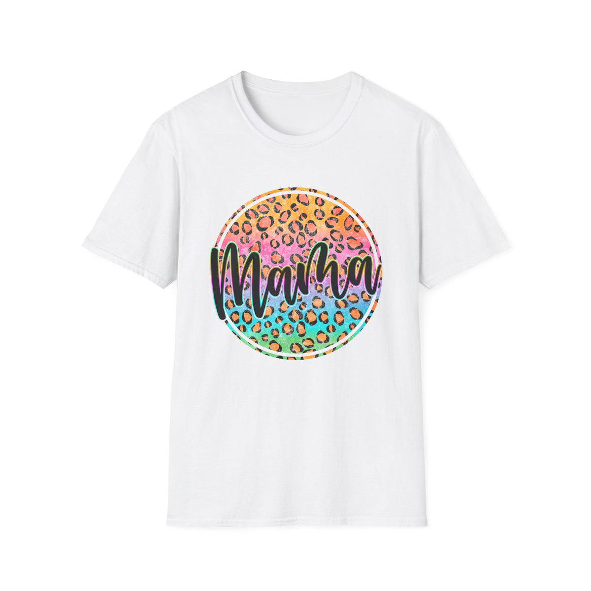 Mama Leopard Rainbow Tee