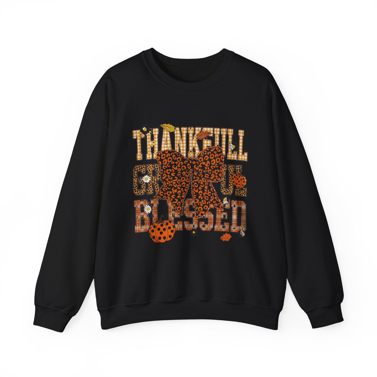 Thankful Grateful Blessed Fall Bow